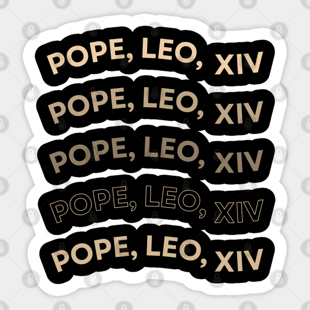 Pope-Leo-XIV Sticker by Creatifly Graphic Tees